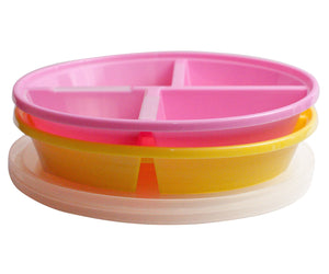the Kid plate - pink/yellow